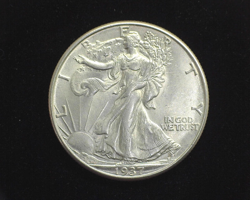 1937 D Liberty Walking Half Dollar BU Choice - US Coin