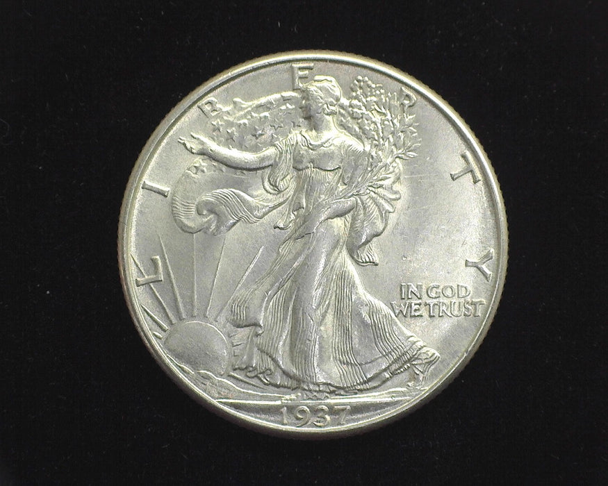 1937 D Liberty Walking Half Dollar BU Choice - US Coin