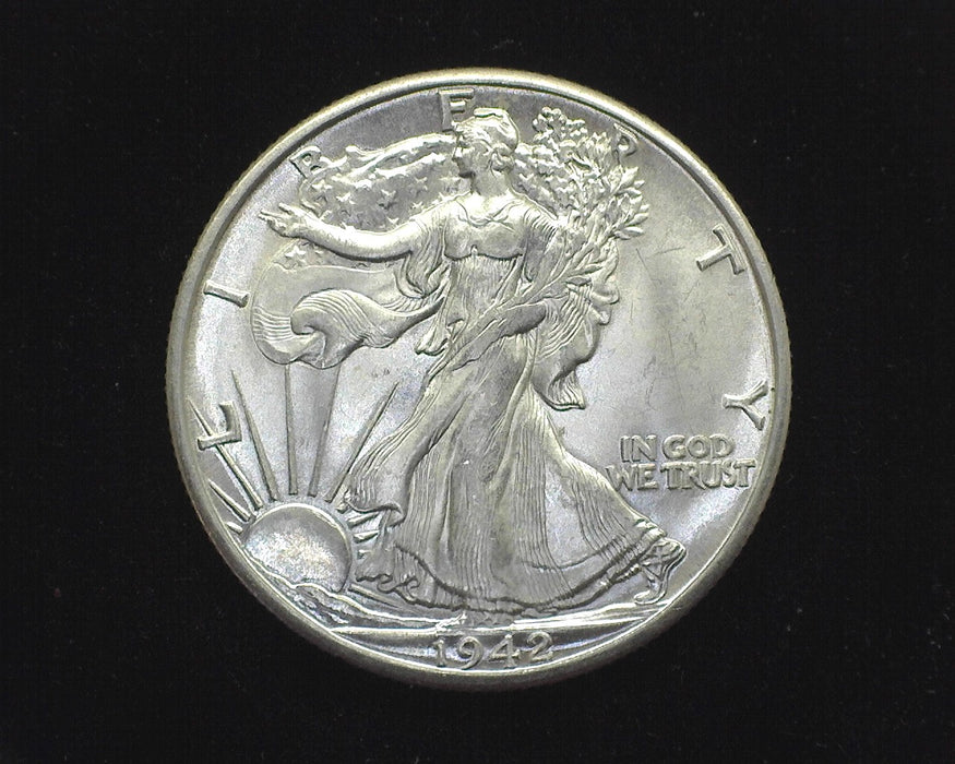 1942 D Liberty Walking Half Dollar BU Choice - US Coin