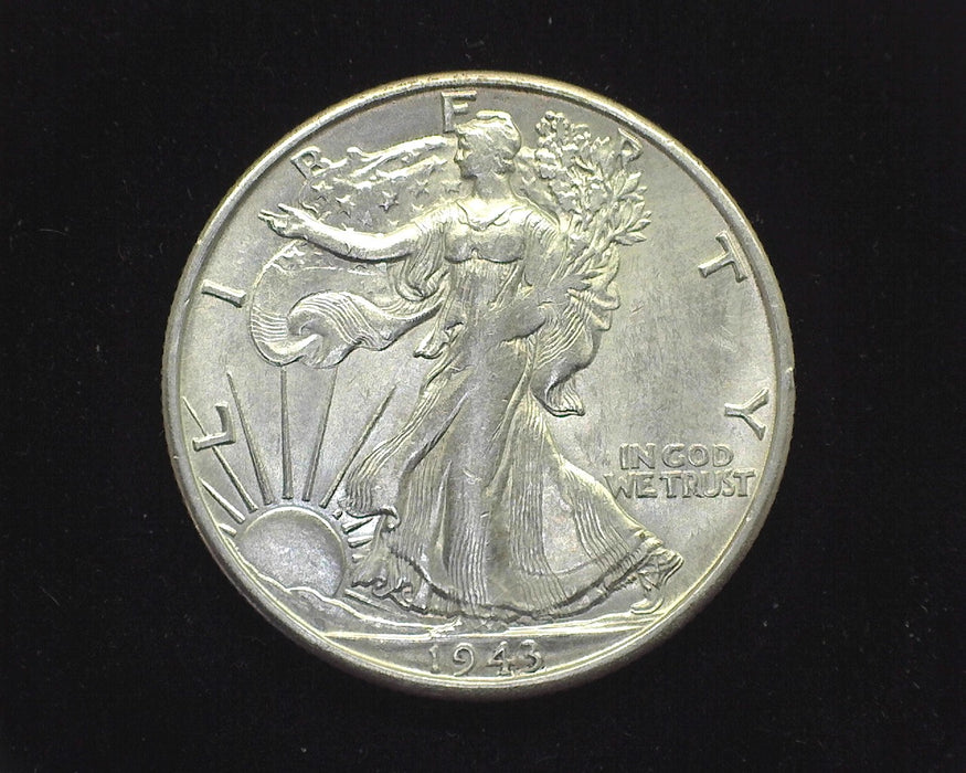 1943 S Liberty Walking Half Dollar BU Choice - US Coin