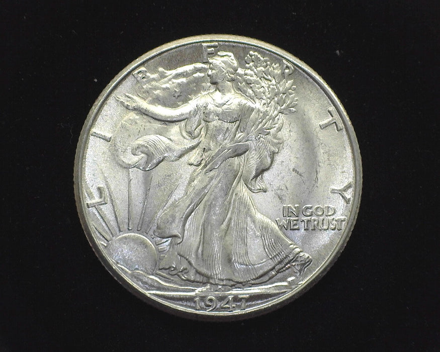 1947 D Liberty Walking Half Dollar BU Choice - US Coin