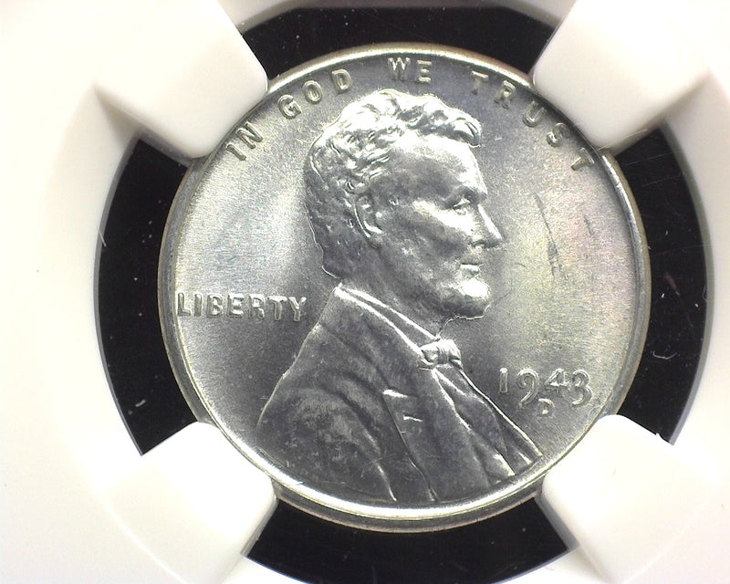 1943 D Lincoln Wheat Cent NGC MS66 - US Coin
