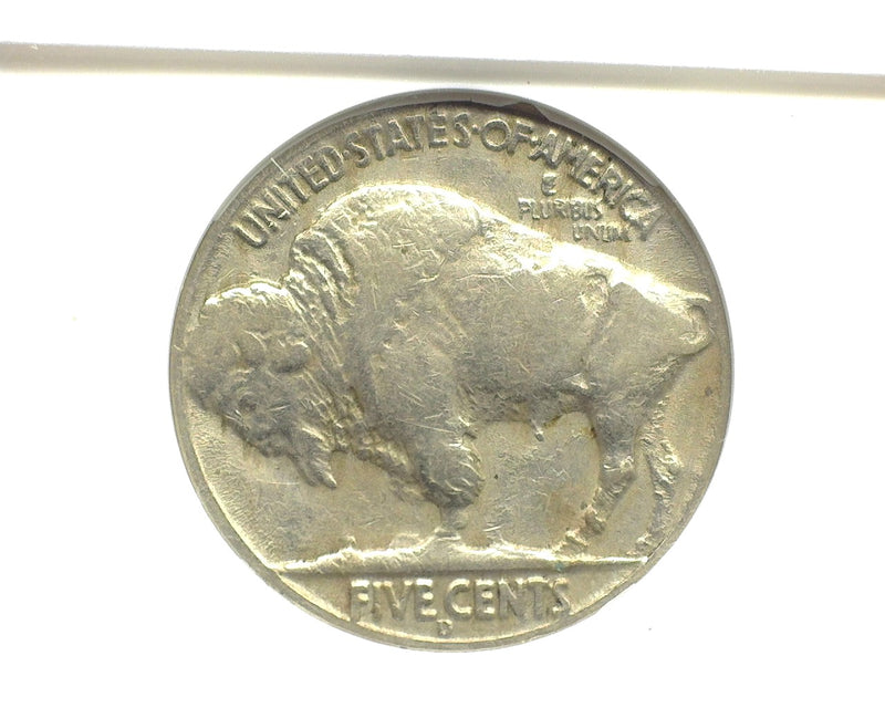 1937 D Buffalo Nickel ANACS VF20 Strong three leg - US Coin
