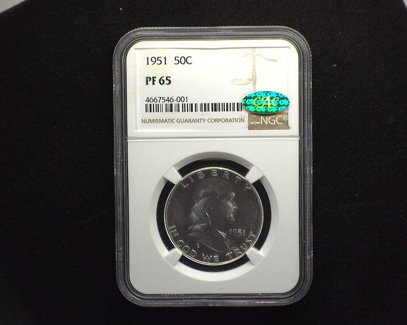 1951 Franklin Half Dollar NGC PF65 CAC - US Coin