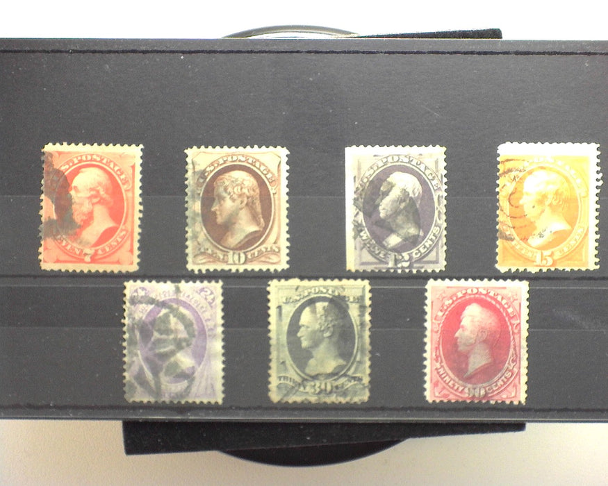 #149 - 155 Overall AVG/F with small faults. AVG/F Used - US Stamp