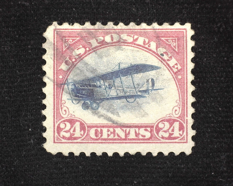 #C3 24c Airmail Fresh used stamp. Fast plane. F/Vf Used - US Stamp
