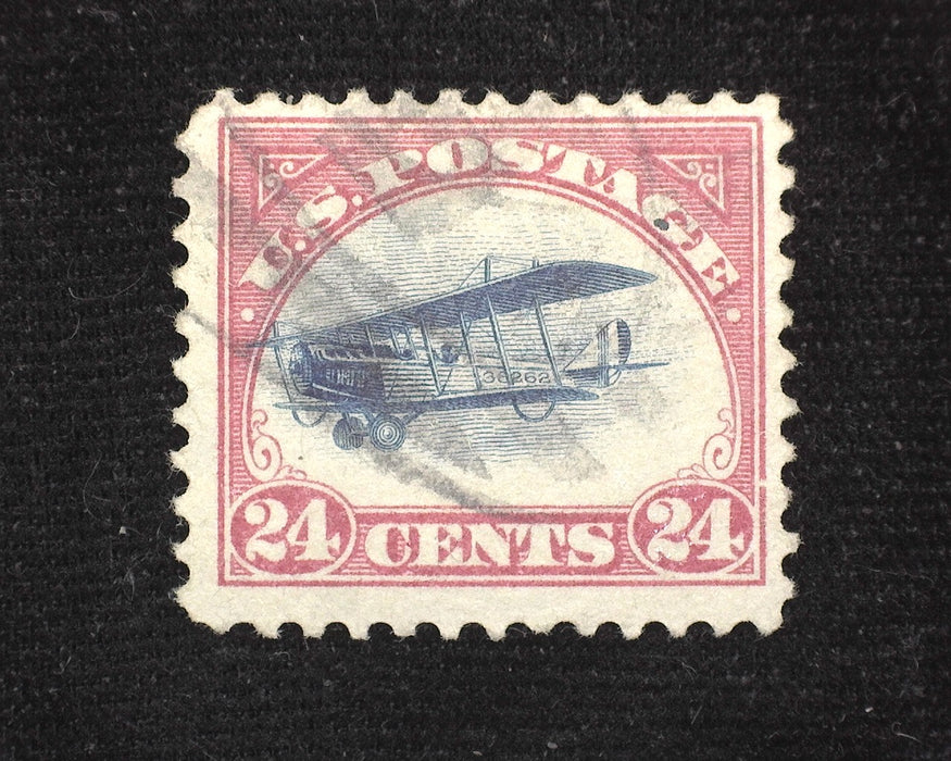 #C3 24c Airmail Fresh used stamp. Fast plane. Used F/Vf - US Stamp