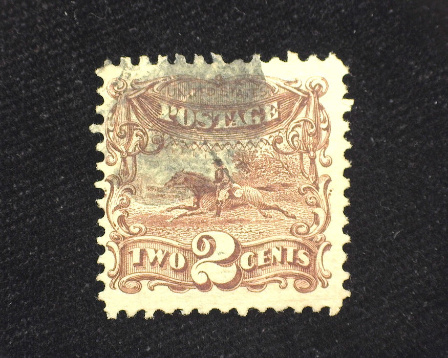 #113 2c 1869 issue Fresh with face free cancel. F Used US Stamp