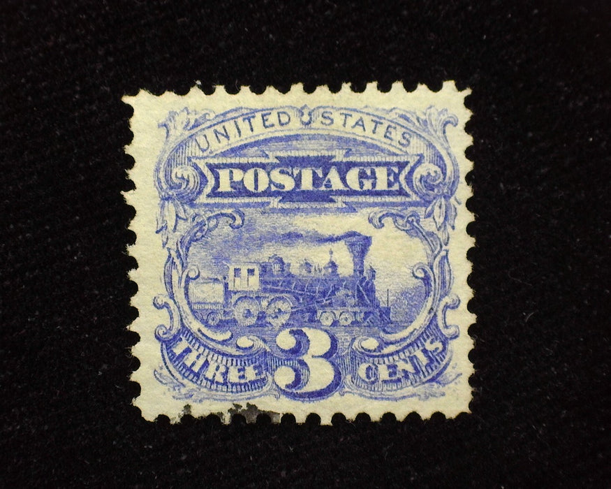 #114 3c 1869 issue Fresh with face free cancel. 9-21 P.F.C. Vf/Xf Used US Stamp
