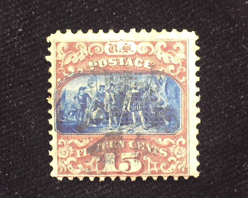 #119 1869 issue. Light cork cancel. F Used - US Stamp
