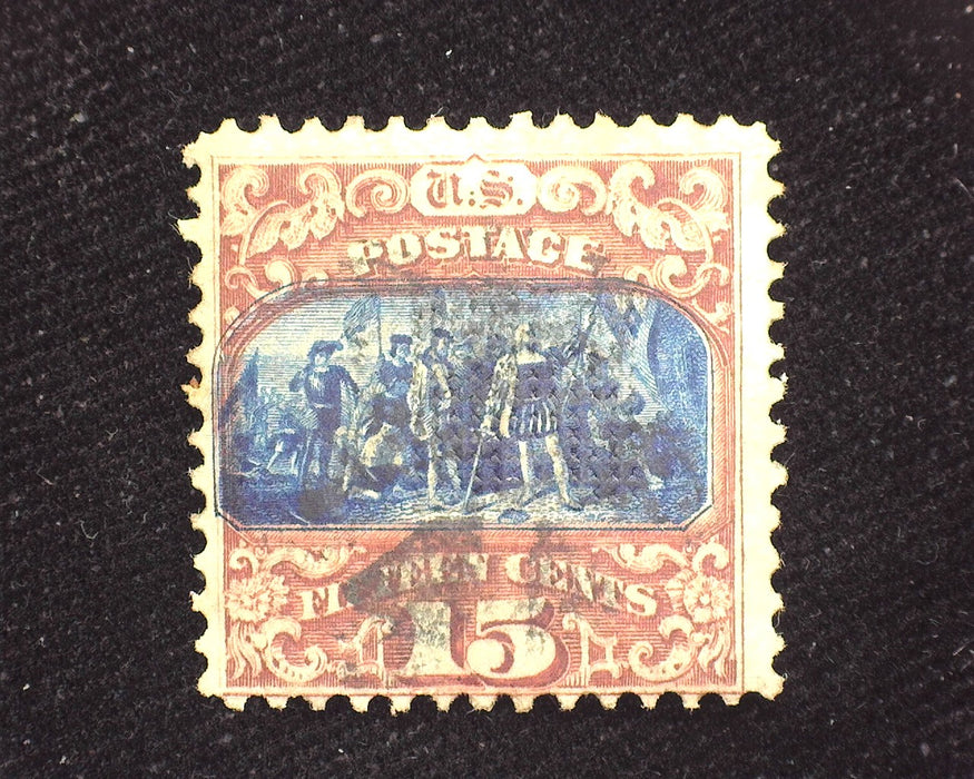 #119 1869 issue. Light cork cancel. Used F US Stamp