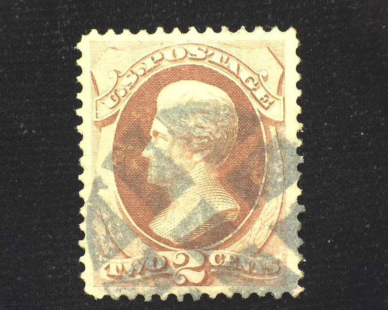 #146 Fresh well centered stamp with black segmented cork cancel. XF Used - US Stamp