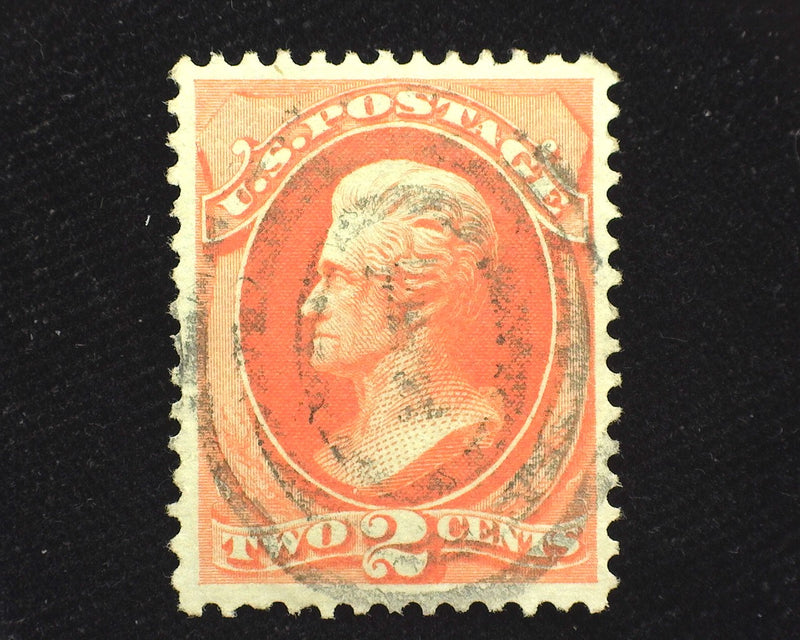 #178 Brilliant color large margin stamp with faint cancel. XF/Sup Used - US Stamp