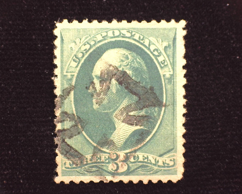 #207 Maltese cross cancel. VF Used - US Stamp