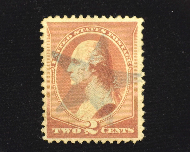 #210 Pretty 5 point star cancel. XF Used  - US Stamp