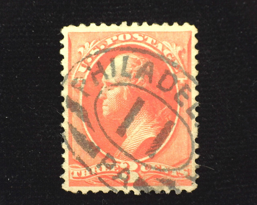 #214 Brilliant color. VF/XF Used US Stamp
