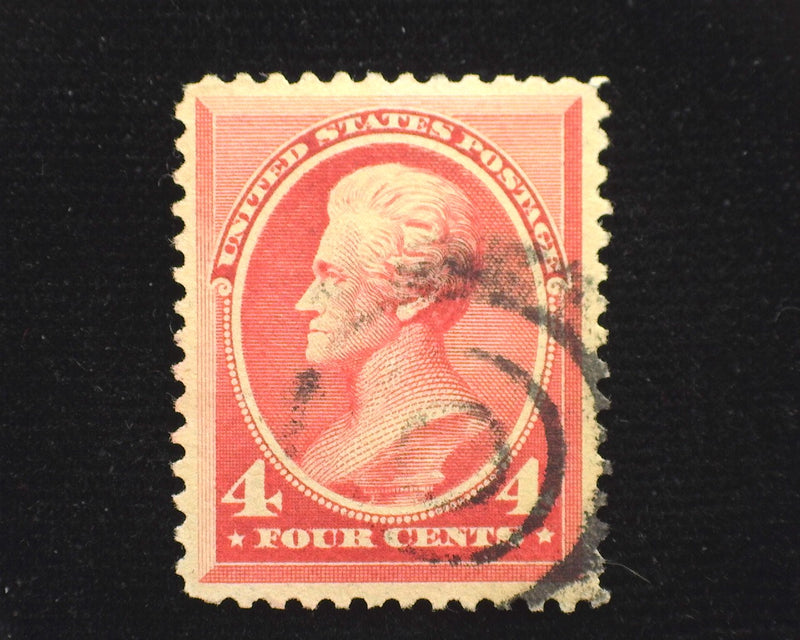 #215 Neat target cancel. XF Used - US Stamp