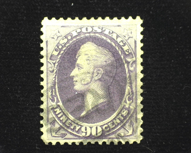 #218 Two very faint wrinkles, deep color. VF Used - US Stamp