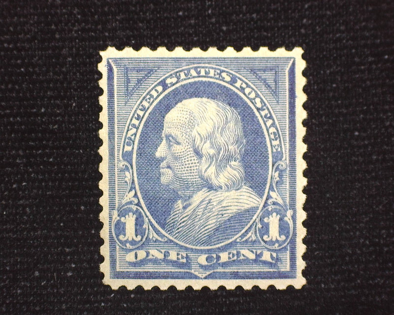 #247 1c Franklin Blue Mint XF LH - US Stamp