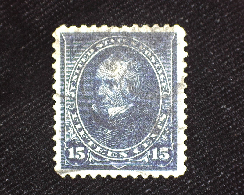 #259 15c Outstanding large margin stamp. Intense color. Used XF/Sup - US Stamp