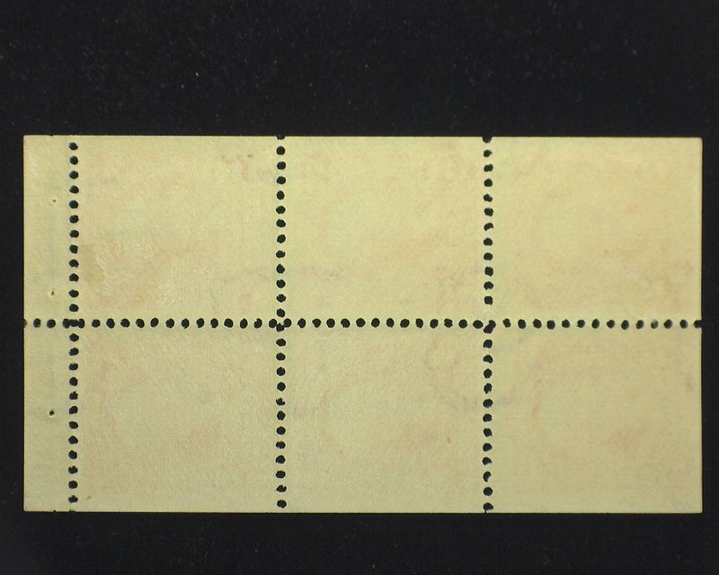 #301 Choice booklet pane of 6. Mint VF H - US Stamp