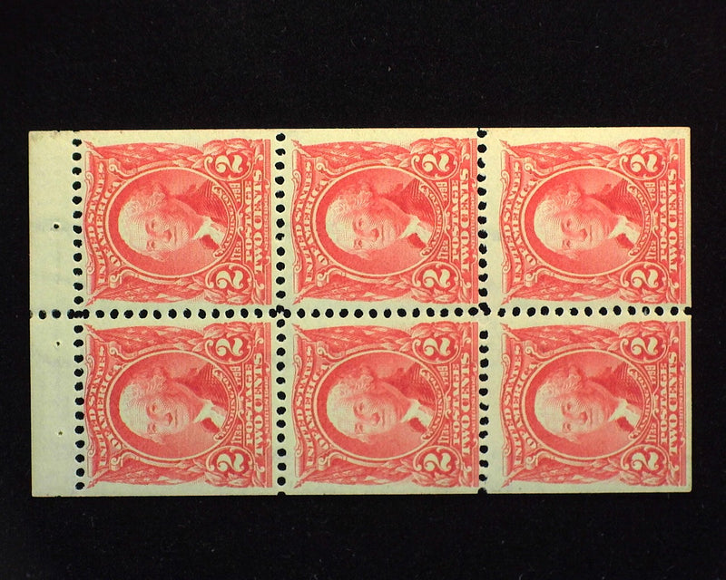 #301 Choice booklet pane of 6. Mint VF H - US Stamp