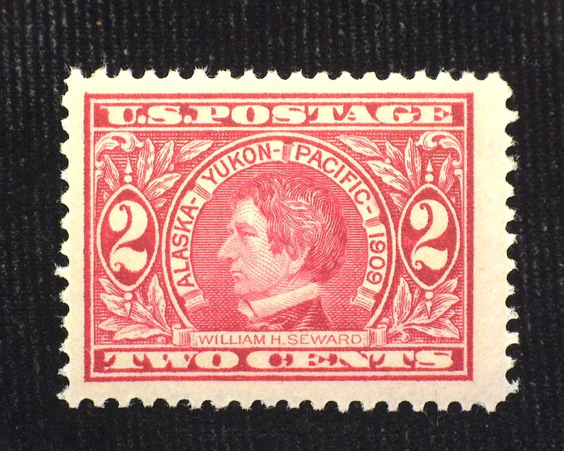 #370 2c Alaska Yukon Choice large margin stamp. Mint VF/XF NH - US Stamp