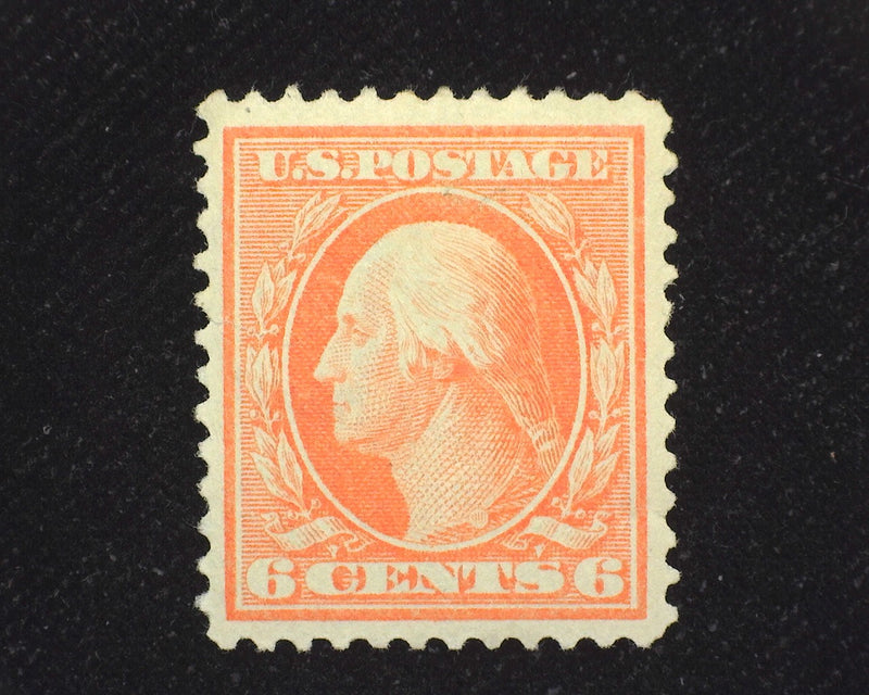 #379 6c Washington Brilliant color. Mint VF/XF H - US Stamp