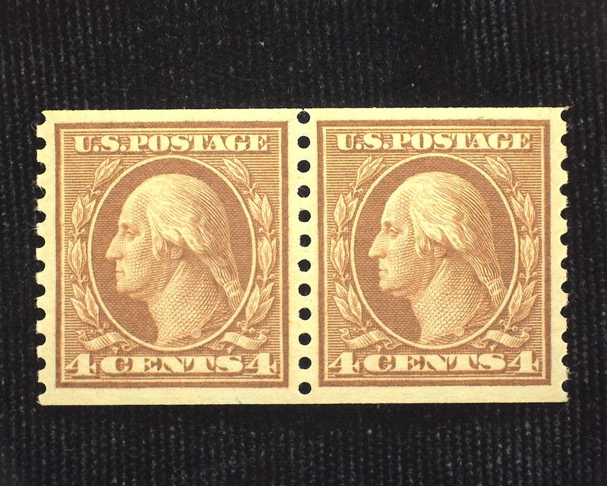 #457 Outstanding horizontal pair. A gem! Mint XF/S NH US Stamp
