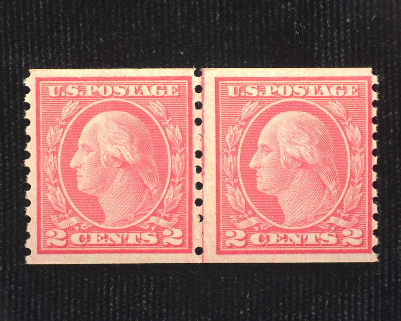 #492 Fresh joint line pair. Mint F LH US Stamp