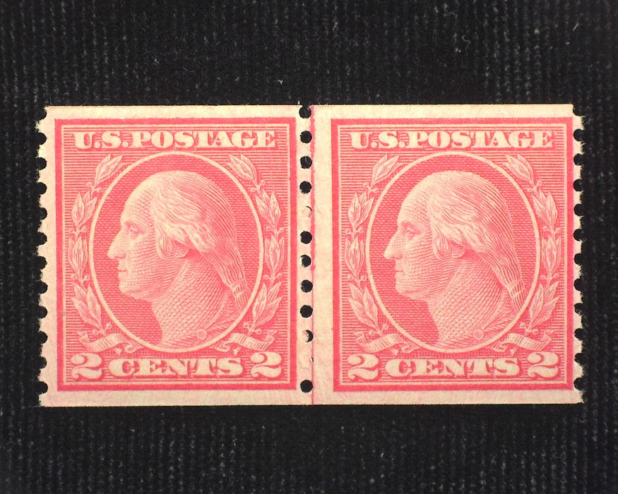 #492 Fresh joint line pair. Mint F LH US Stamp