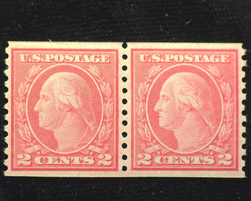 #492 Choice horizontal pair. Mint Xf NH US Stamp