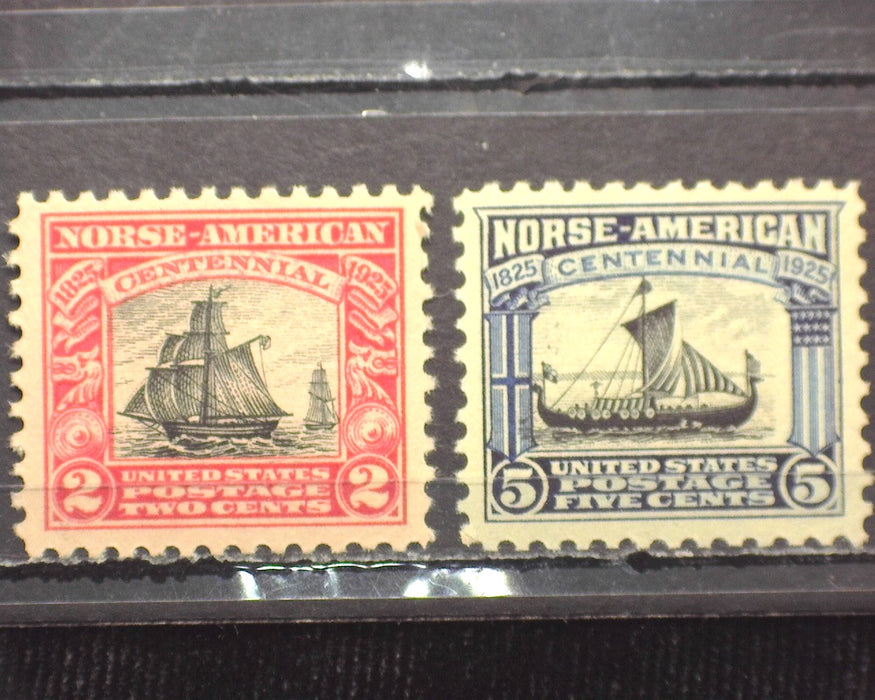 #620 621 1925 Norse American issue Choice set. Mint XF NH US Stamp