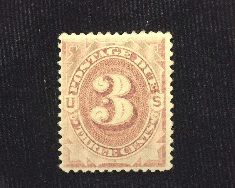 #J3 3c Postage Due Mint F H - US Stamp