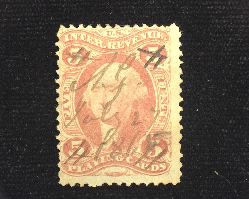 #R28c 5c Revenue F Used - US Stamp