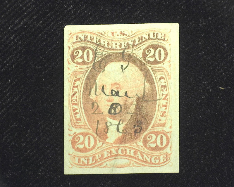 #R40a 20c Revenue XF Used - US Stamp