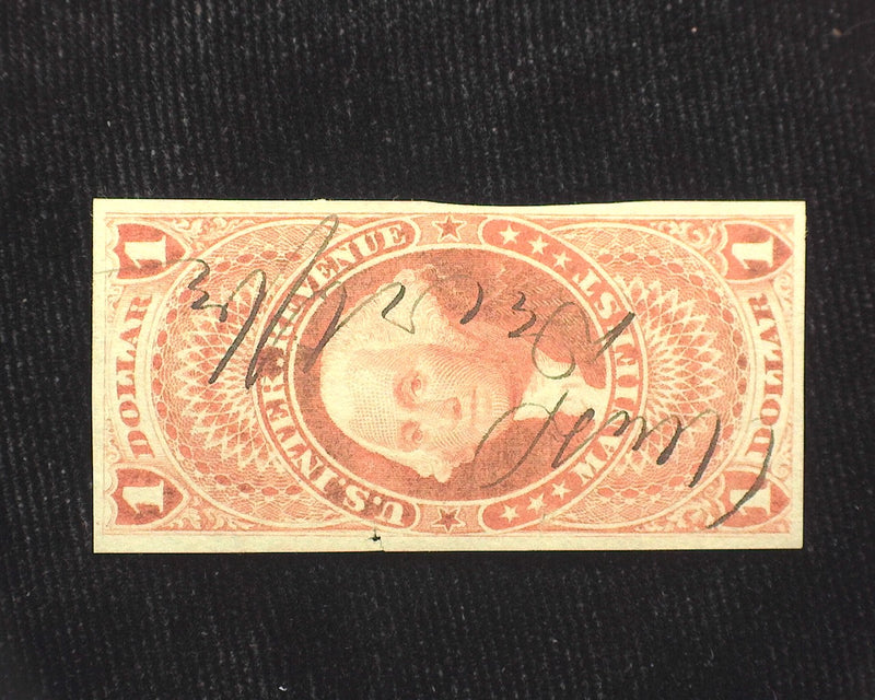 #R72a $1.00 Revenue Faults. VF/XF Used - US Stamp