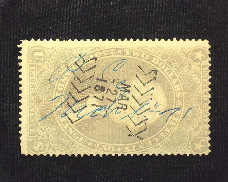 #R84c $2.50 Revenue Cut cancel. F Used - US Stamp