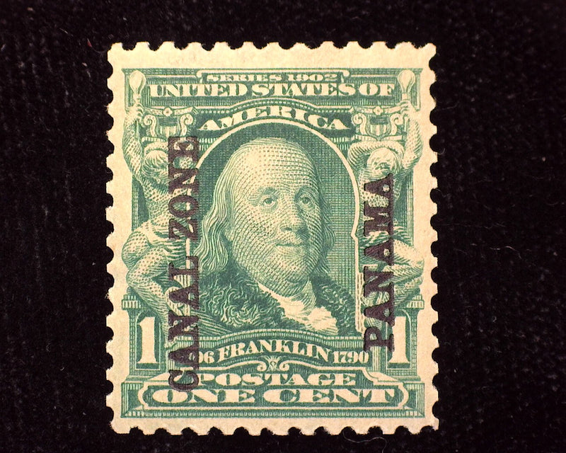 #4 1c Canal Zone. Mint Vf/Xf LH - US Stamp