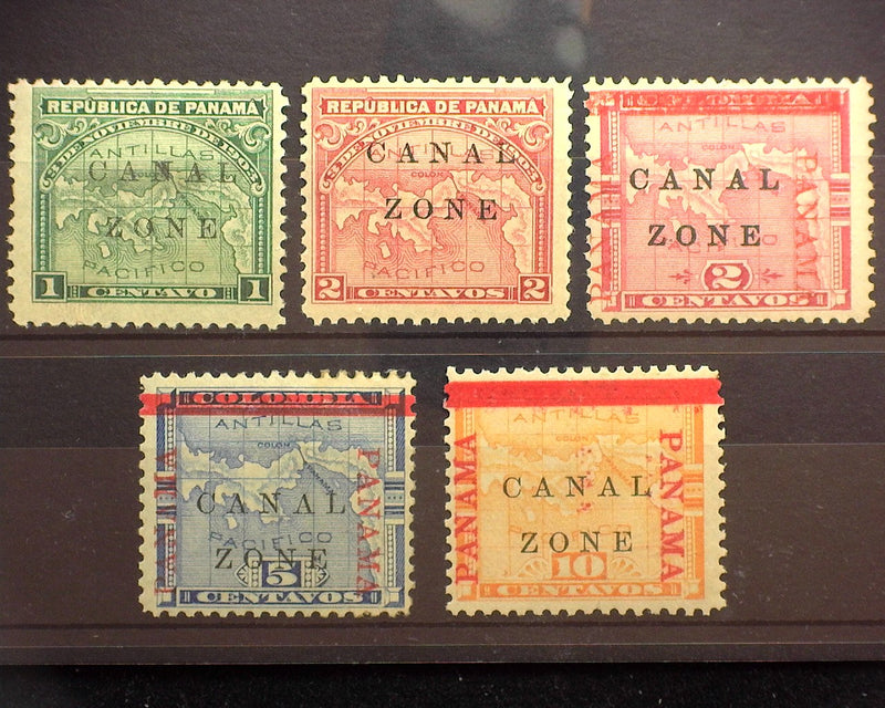 #9 - 13 Canal Zone. Mint F/Vf H - US Stamp