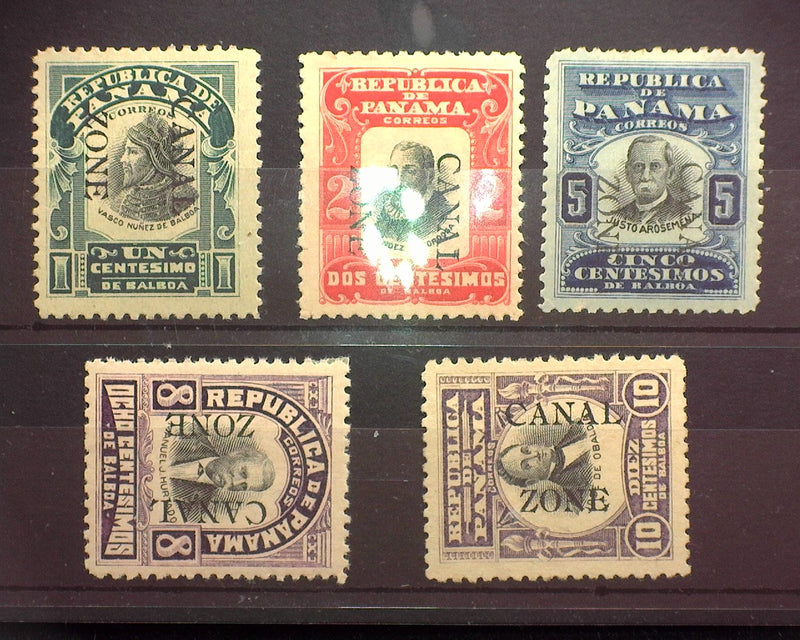 #21 - 26 Canal Zone. Mint Vf/Xf H - US Stamp