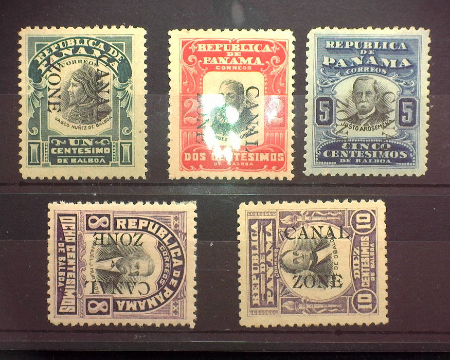 #21 - 26 Canal Zone. Mint Vf/Xf H - US Stamp