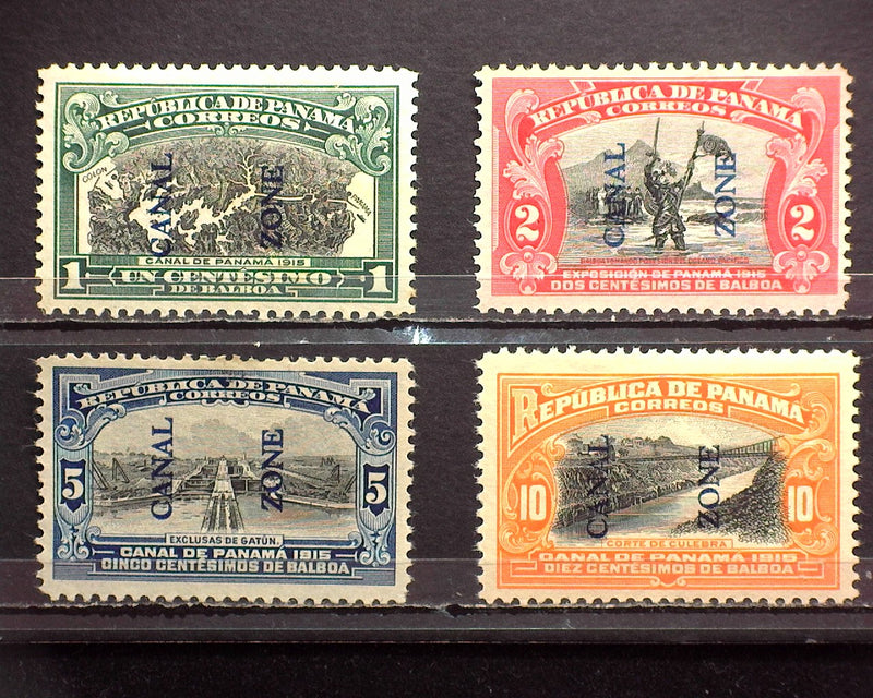 #42 - 45 Canal Zone. Mint Vf LH - US Stamp