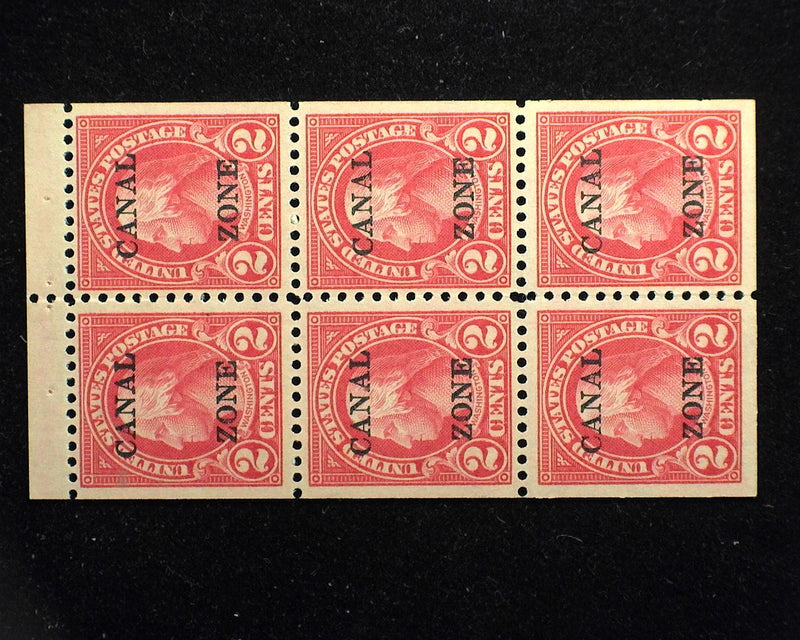 #101a Canal Zone. Choice booklet pane. Mint Vf/Xf NH - US Stamp