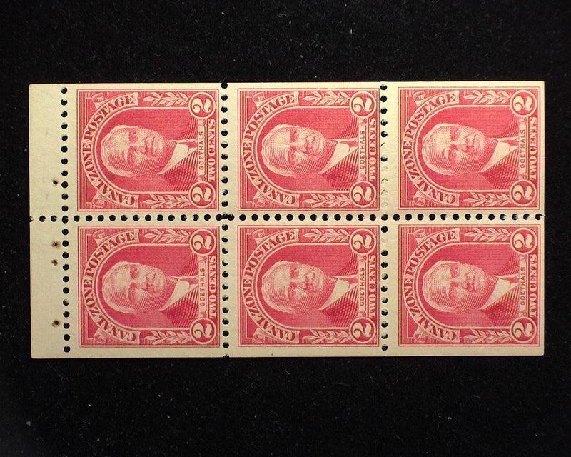 #106a Canal Zone. Fresh booklet pane of 6. Mint F/Vf NH - US Stamp