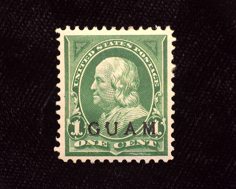 #1 Guam. Mint Vf/Xf H - US Stamp