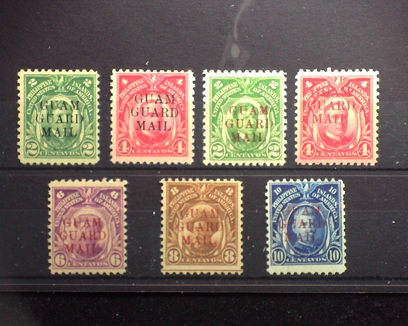 #M5-11 Guam. Mint F LH M9-11 No gum - US Stamp