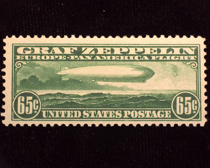#C13 65c Graf Zeppelin Mint Vf NH Fresh rich color. - US Stamp