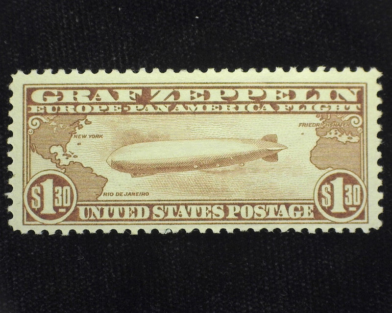 #C14 $1.30 Graf Zeppelin Fresh rich color. Mint F/Vf NH - US Stamp