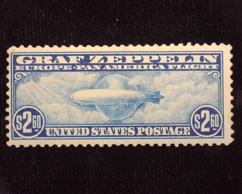 #C15 $2.60 Zeppelin Appears NH, sound stamp. Mint F Regummed - US Stamp